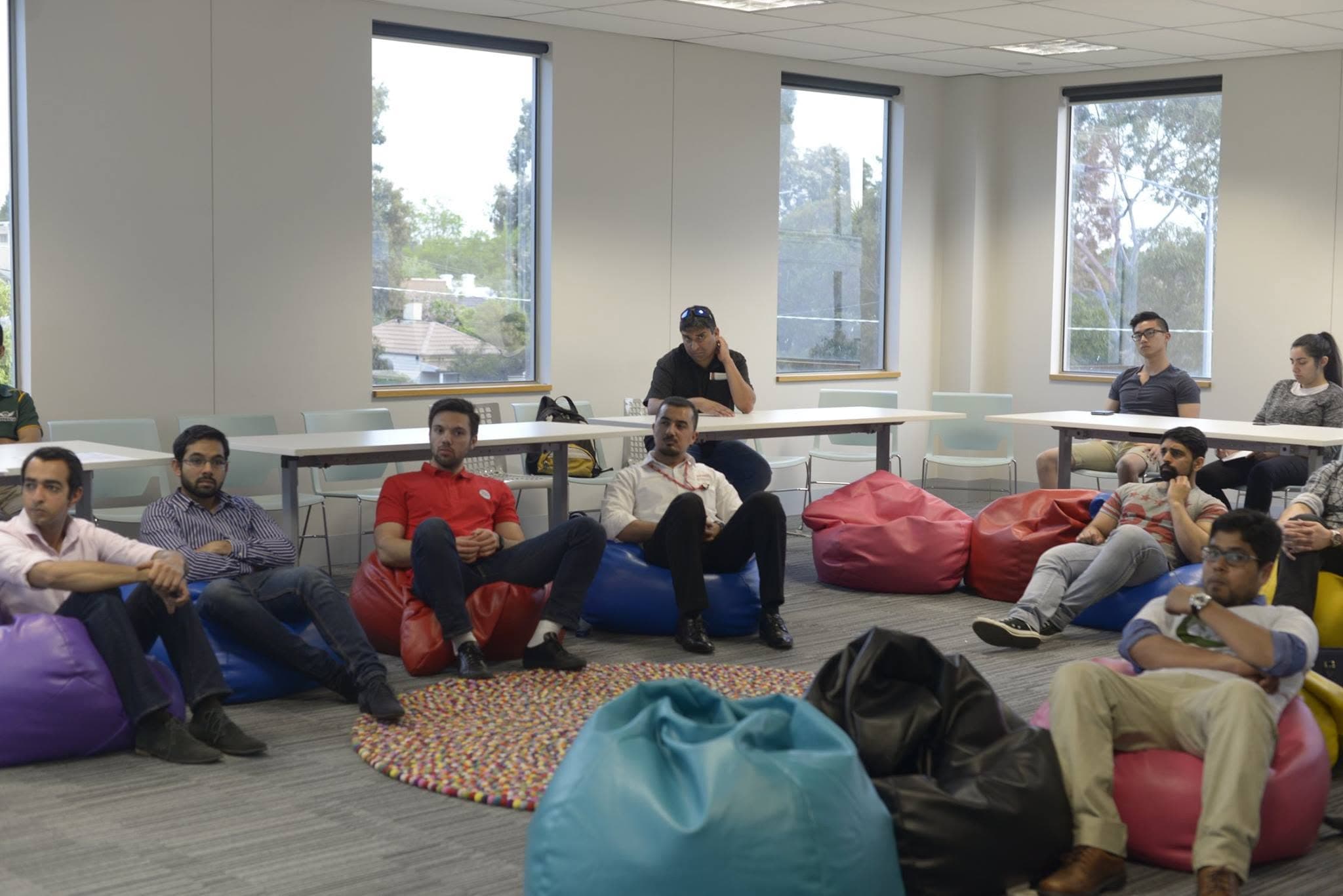 Settling in for Day 1 of the Hackathon